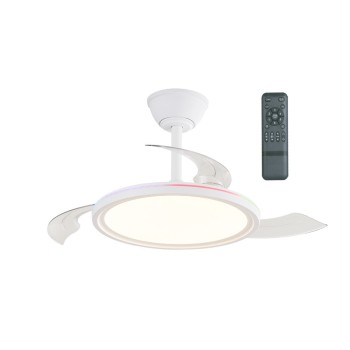 Cristal Record-Rexus RGB Ανεμιστήρας Οροφής LED 24+7W 2975Lm CCT
