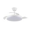 Cristal Record-Milky Mini Eco Ανεμιστήρας οροφής LED 39W 4290Lm CCT Dim με αναδιπλούμενη λεπίδα