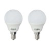 Pack of 2 E14 Bulb B45 5.2W 520Lm 3000K