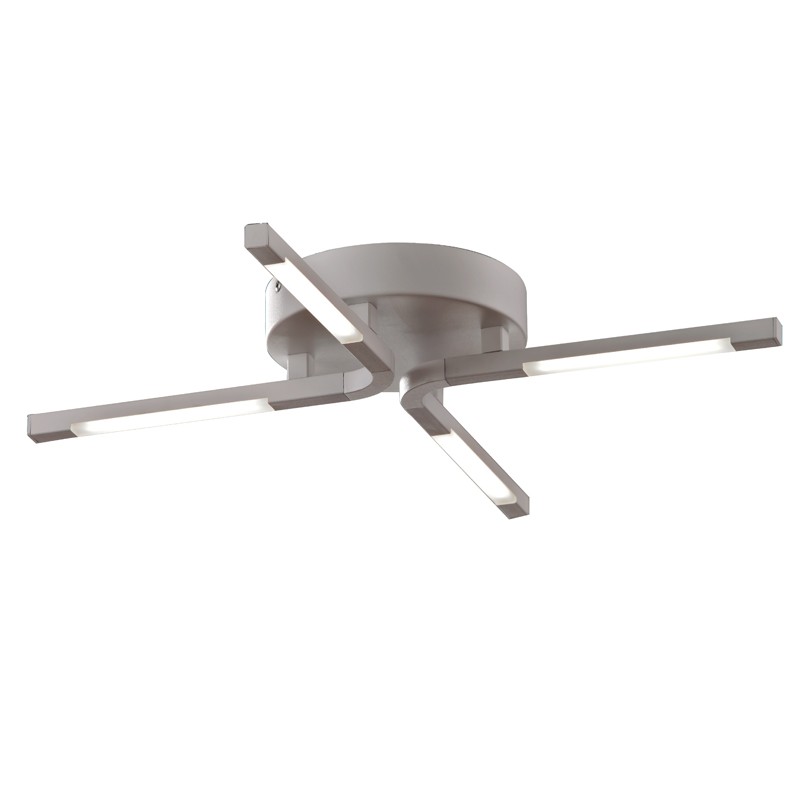 Tetra LED Ceiling Light Nickel