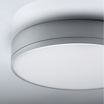Cristal Record-Prim Φωτιστικό Οροφής LED 16W, στρογγυλό, Ασημί