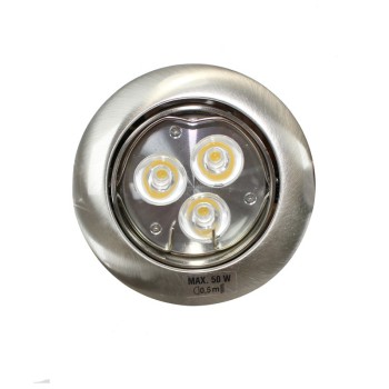LED Recessed Light GU10 6W Round Tilting Silver