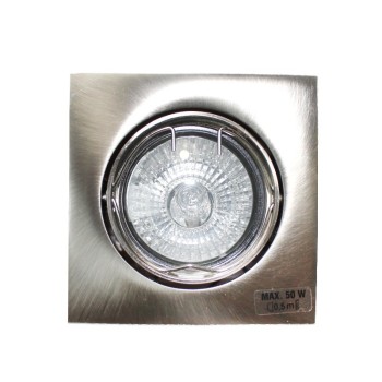 Recessed Light GU10 50W Nickel Tilting Square