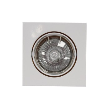 LED Recessed Light GU10 50W White Tilting Square