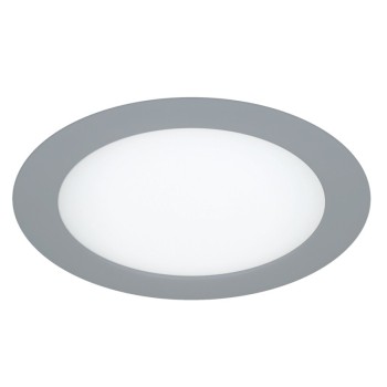 Cristal Record-Know Φωτιστικό Οροφής LED χωνευτό 6W 4000K Στρογγυλό, Γκρι