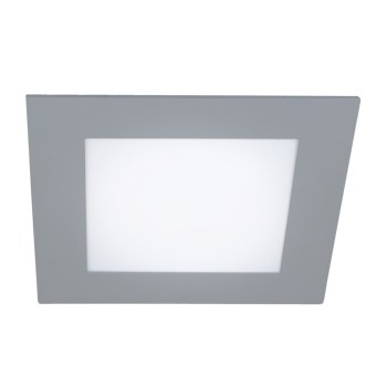 Cristal Record-Know Φωτιστικό Οροφής LED Χωνευτό 18W 4000K Τετράγωνο, Γκρι