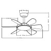 Cristal Record-Ανεμιστήρας οροφής Mode DC LED ΚΩΔ.-85-960-24-100