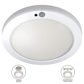 Cristal Record-Tekia Φωτιστικό Οροφής LED 18W 3CCT με αισθητήρα κίνησης