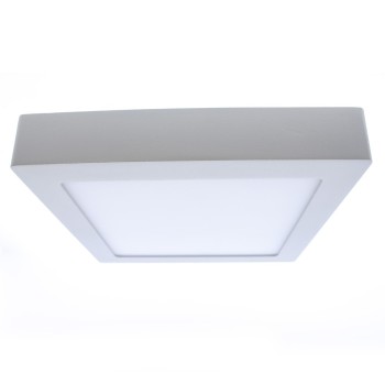 Cristal Record-Gelys Φωτιστικό Οροφής LED 18W IP54 4000K 1440Lm Τετράγωνο, Λευκό