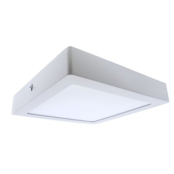 Cristal Record-Gelys Φωτιστικό Οροφής LED 30W IP54 4000K 1380Lm Τετράγωνο, Λευκό