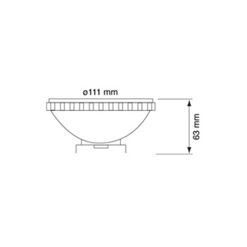 LED Bulb GU5.3 QR111 COB 15W 920Lm 4200K