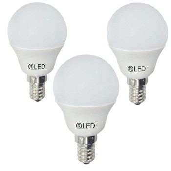 LED Light Bulbs Pack of 3 E14 5W 3000K 520Lm