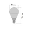 LED Light Bulbs Pack of 3 E14 5W 3000K 520Lm