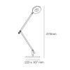 Cristal Record-Angle Επιτραπέζιο Φωτιστικό LED 6W, Μαύρο