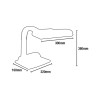Curve Low Energy Desk Lamp 27W Blue