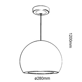 Cristal Record-Zoes Κρεμαστό Φωτιστικό LED 20W