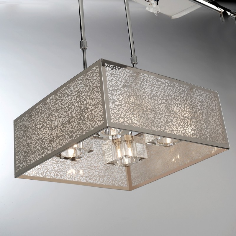 Japan 4-Light Pendant Lamp Square