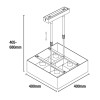 Japan 4-Light Pendant Lamp Square