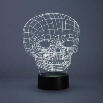 Skull 3D Halloween Table Lamp