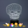 Skull 3D Halloween Table Lamp