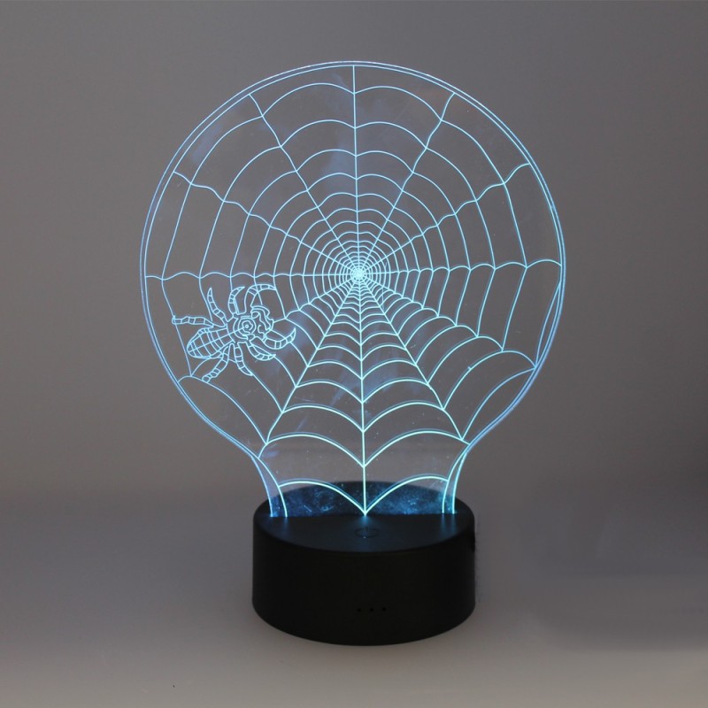 Spider 3D Halloween Table Lamp