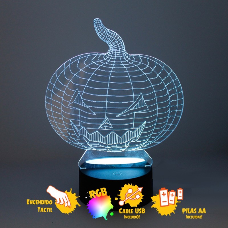 Pumpkin 3D Halloween Table Lamp