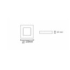 Novo Plus Surface Mounted LED Downlight SQ 6W White