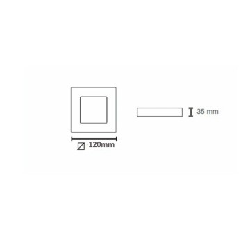 Novo Plus Surface Mounted LED Downlight SQ 6W White