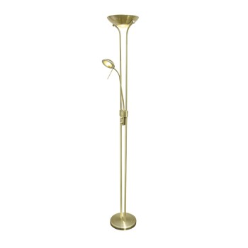 Cristal Record-Lampa Φωτιστικό δαπέδου LED 18W+5W 3000K, Antique Brass