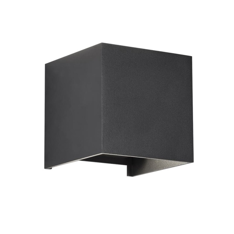 Cristal Record-Open Φωτιστικό Εξωτερικού Χώρου Επιτοίχιο LED IP54 2x5W 4000K, Ανθρακί