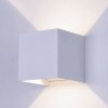 Cristal Record-Open Φωτιστικό Εξωτερικού Χώρου Επιτοίχιο LED IP54 2x5W 4000K, Λευκό
