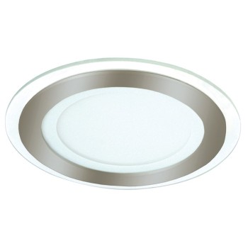 Cristal Record-Kairo Plus Φωτιστικό οροφής LED 12W 1CCT Στρογγυλό, Νίκελ