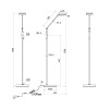 TRIO LIGHTING - Franklin Φωτιστικό δαπέδου LED Νίκελ Ματ ΚΩΔ.-426510107