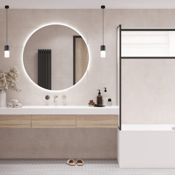 Mirrors & More - Φωτιζόμενος Καθρέφτης LUNA 100cm LED 34,5W