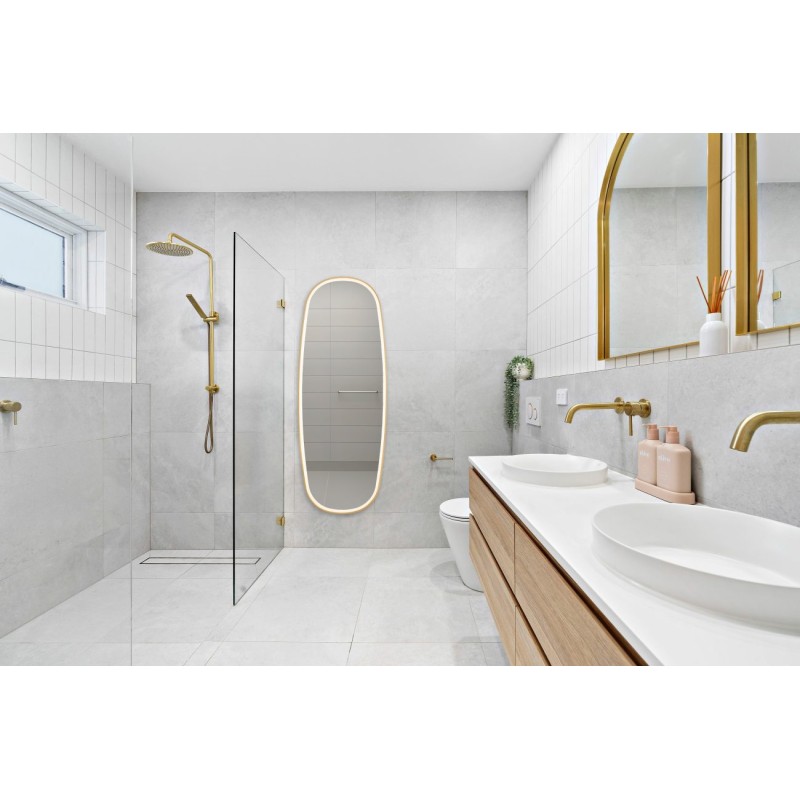 Mirrors & More - Φωτιζόμενος Καθρέφτης DIANA 60x160cm Χρυσός LED 27W