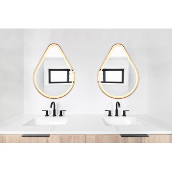 Mirrors & More - Φωτιζόμενος Καθρέφτης FREDERIKE 60x80cm Χρυσός LED 20,5W