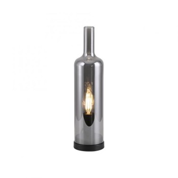 JUST LIGHT.-BOTTLE Επιτραπέζιο φωτιστικό Ε14, γυαλιστερό φιμέ γυαλί ΚΩΔ.-SL14006-25
