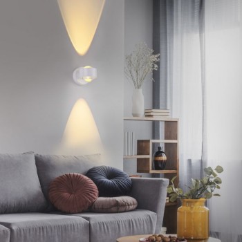 JUST LIGHT.-AKKU-CHIA Επιτοίχιο Φωτιστικό LED Επαναφορτιζόμενο, λευκό ΚΩΔ.-SL19330-16