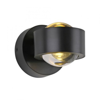 JUST LIGHT.-AKKU-CHIA Επαναφορτιζόμενο φωτιστικό τοίχου LED , μαύρο ΚΩΔ.-SL19330-18