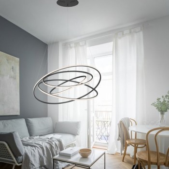 Paul Neuhaus-TESSERA Κρεμαστό φωτιστικό LED ανθρακί, dimmable, ΚΩΔ.-SL2124-13