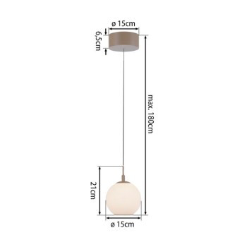 Paul Neuhaus-SANDORA Κρεμαστό Φωτιστικό LED, Sand, CCT 2200-5000K, Switchmo, Comfort Lift