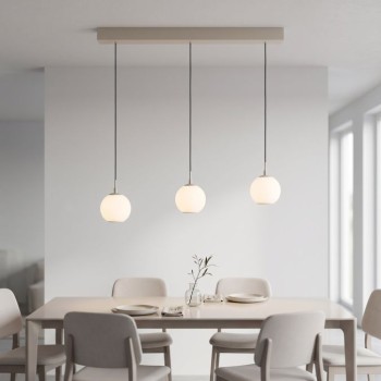 Paul Neuhaus-SANDORA Κρεμαστό Φωτιστικό 3 Φώτων LED, Sand, CCT 2200-5000K, Switchmo, Comfort Lift