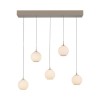 Paul Neuhaus.-SANDORA Κρεμαστό Φωτιστικό 5 Φώτων LED, Sand, CCT 2200-5000K, Switchmo, Comfort Lift