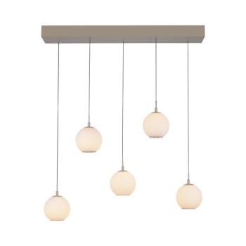 Paul Neuhaus.-SANDORA Κρεμαστό Φωτιστικό 5 Φώτων LED, Sand, CCT 2200-5000K, Switchmo, Comfort Lift