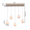Paul Neuhaus.-SANDORA Κρεμαστό Φωτιστικό 5 Φώτων LED, Sand, CCT 2200-5000K, Switchmo, Comfort Lift