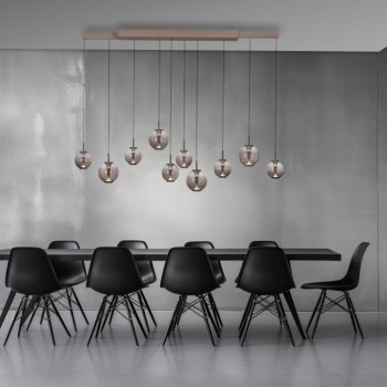 Paul Neuhaus-PURE E-Infinity Κρεμαστό Φωτιστικό LED, Bronze με λειτουργία e-SLIDE® ΚΩΔ.-SL2221-97