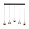 Paul Neuhaus-FUMEA Κρεμαστό Φωτιστικό 5 Φώτων LED, Μαύρο Ματ, CCT, Dimmable, Comfort Lift