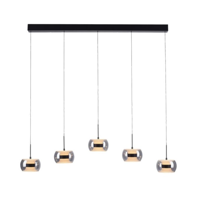 Paul Neuhaus-FUMEA Κρεμαστό Φωτιστικό 5 Φώτων LED, Μαύρο Ματ, CCT, Dimmable, Comfort Lift