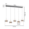 Paul Neuhaus-FUMEA Κρεμαστό Φωτιστικό 5 Φώτων LED, Μαύρο Ματ, CCT, Dimmable, Comfort Lift