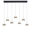 Paul Neuhaus-FUMEA Κρεμαστό Φωτιστικό 7 Φώτων LED, Μαύρο Ματ, CCT, Dimmable, Comfort Lift